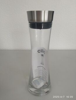 unbenutzt Cilio Wasserkaraffe Vetro 750ml Edelstahl Originalkarto - Fulda Zentrum