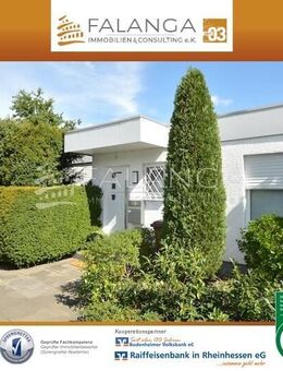 FALANGA IMMOBILIEN-Begehrter großer Bungalow in prima Zustand und top Grünlage in Mörfelden-Walldorf - Mörfelden-Walldorf
