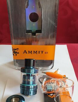 Geekvape Ammit 25,Single, RTA, Blau, Top Zustand. FP. 26€. SAMMLUNGSVERKLEINERUNG! Selbstwickler, Tank für Akkuträger, E Zigarette, Vape. - Bühl
