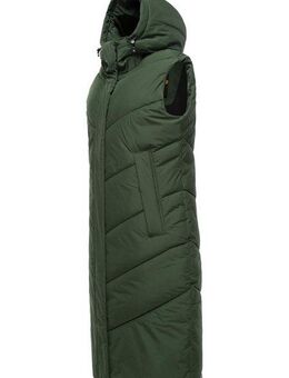 Ragwear Steppweste Suminka Vest Wasserdichte, lange Damen Winterweste
