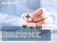 Study Nurse / Clinical Research Assistant (m/w/d) Zentrum für Kinderheilkunde - Pädiatrische Hämatologie und Onkologie - Bonn