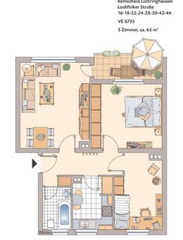 3-Zimmer-Wohnung in Lüttringhausen frei - Remscheid