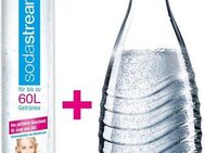 SodaStream Wassersprudler, (Set, 2-tlg), Reservepack mit 1x CO2-Zylinder und 1x 0,6 L Glaskaraffe