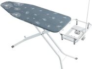 WENKO Bügelbrett Professional, Bügelfläche 130x48 cm, mit Kabelführung und Steckdose