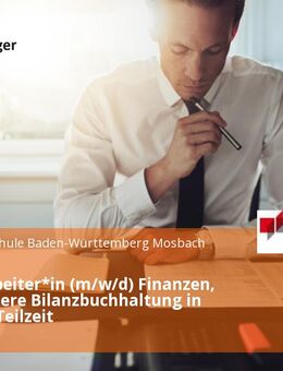 Sachbearbeiter*in (m/w/d) Finanzen, insbesondere Bilanzbuchhaltung in Vollzeit / Teilzeit - Mosbach