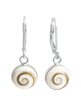 Vivance Paar Ohrhänger 925/- Sterling Silber mit Muschel weiß