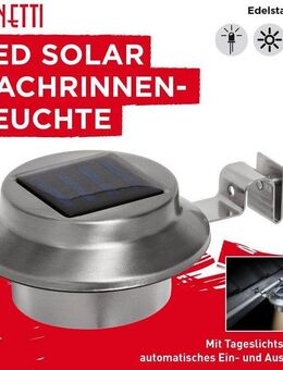 IC Gardenstyle Dachrinnenleuchten Dachrinnen-Leuchte, LED fest integriert, Warmweiß, Set mit 2 Stück