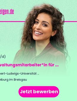 Verwaltungsmitarbeiter*in für das Gremiensekretariat (w/m/d) - Freiburg (Breisgau)