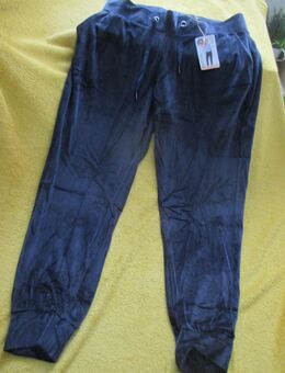 NEU mit ETIKETT * Kuschelig * edel * Samt * Nicky * Nicki * Freizeit * Jogging * Wellness * Hose "UP2FASHION WOMEN" Gr. 40- 42/ M * dunkel- blau * - Riedlingen