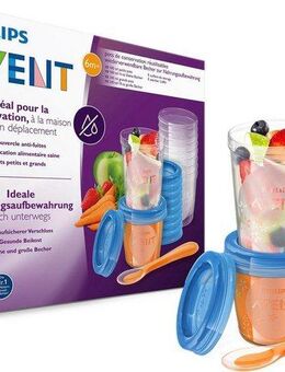Philips AVENT Aufbewahrungssystem SCF721/20, Polyprophylen (PP), (Set, 41-tlg), für Babynahrung