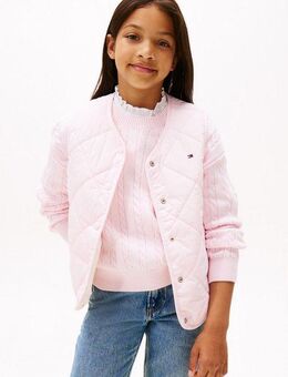 Tommy Hilfiger Wendeweste REVERSIBLE QUILTED VEST für Kinder bis 16 Jahre, mit großen Druckknöpfen