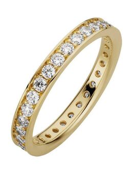 Orolino Fingerring 333/- Gelbgold glanz synth. Zirkonia