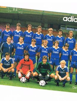adidas Mannschaftskarte Darmstadt 98 70er-90er - Fulda Zentrum