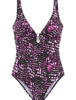 Bruno Banani Badeanzug mit silberfarbenem Accessory