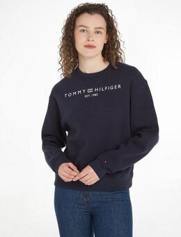 Tommy Hilfiger Sweatshirt MDRN REG CORP LOGO C-NK SWTSHRT mit Logoschriftzug