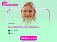 Chemietechniker, Chemielaborant o. ä. - im Bereich F&E-Biozide (m/w/d) - Speyer