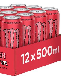 Monster Pipeline Punch - Energetisches Getränk, 0,5l (12er-Pack) - Ingolstadt