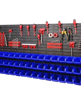 Wandregal Werkzeugwand Set Werkzeughaltern mit Lochwand Lagersystem Warkzeuglochwand Wandregal Werkstattregal Set - Wuppertal