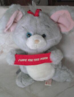 Stofftier Maus I Love You - Unna