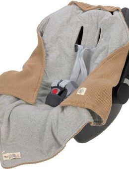 Einschlagdecke für Babyschale, sand, LÄSSIG
