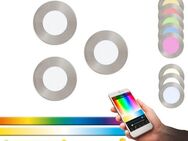 EGLO Einbauleuchte FUEVA-C, Dimmfunktion, Memoryfunktion, mehrere Helligkeitsstufen, LED fest integriert, Kaltweiß, Neutralweiß, Tageslichtweiß, Warmweiß, EGLO CONNECT, Steuerung über APP + Fernbedienung, BLE, CCT, RGB