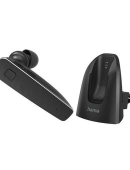 Hama Bluetooth Headset MyVoice2100, mono, in ear, Ohrbügel, für zwei Geräte Bluetooth-Kopfhörer (Sprachsteuerung, Google Assistant, Siri)