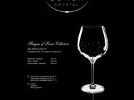 2er Set Rotwein Luxor Crystal Gläser mit Swarovskikristallen Burgunderglas - Rosenheim