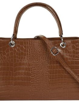 Cluty Henkeltasche, echt Leder, Made in Italy