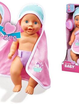 SIMBA Babypuppe New Born Baby, Dreckspatz, badefähig