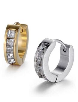 Firetti Creolen-Set Multipack Schmuck Geschenk Ohrschmuck Creolenset (Set, 2-tlg), mit Zirkonia (synth)