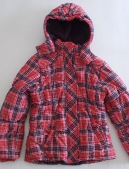 Jacke für Mädchen der Marke Staccato Gr.128 Rot mit Karo Muster zu verkaufen. - Bielefeld