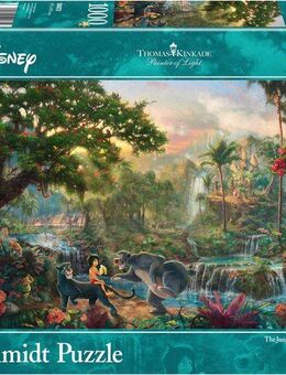 Schmidt Spiele Puzzle Disney, Dschungelbuch von Thomas Kinkade, 1000 Puzzleteile