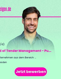 Head of Tender Management - Public Sektor (m/w/d) - Leipzig