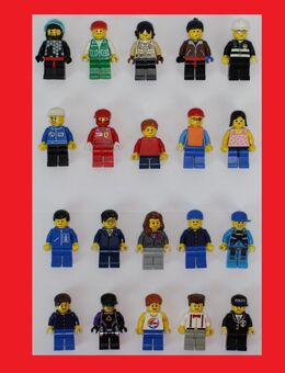 20 LEGO Figuren aus Thema Stadt ohne Zubehör - Stadtbewohner City Männchen Figur Set Stück - Gaggenau