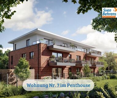 RESERVIERT! Schlüsselfertige Neubau-Penthouse-Wohnung mit zwei Tiefgaragenstellplätzen in Lilienthal