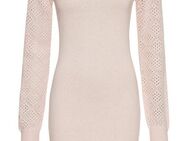 Laura Scott Strickkleid mit hübschen Ajourstrickärmeln
