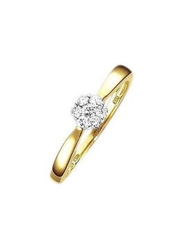 Firetti Solitärring Schmuck Geschenk Gold 585 Damenring Verlobungsring Goldring LIEBE, mit Brillanten