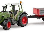 Bruder® Spielzeug-Traktor Fendt Vario 211 mit Frontlader und Bordwandhänger (02182), Made in Europe