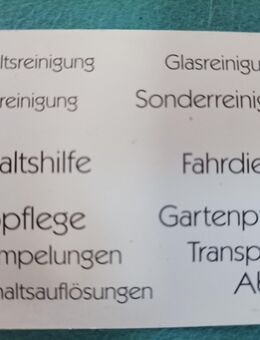 Reinigung Abriss entrümpeln uvm - Neuhardenberg