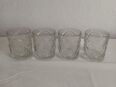 4 Gläser Trinkgläser mit Muster ca.10cm hoch Durchmesser ca. 8,5cm Set zusammen in 45259