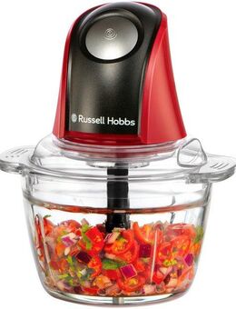 RUSSELL HOBBS Zerkleinerer Desire 27130-56, 1L Glasbehälter mit Anti-Rutsch-Boden, 350 W, spülmaschinengeeignetes Edelstahl Messer