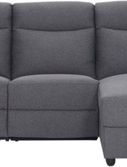 Home affaire Ecksofa BRIONNE, L-Form, 255cm, manuelle u. elektrische Funktion (USB A/C), Liegefunktion, Stauraum, Federkernpolsterung, Webstoff