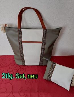 Tasche, Shopper mit kleiner Tasche, 2tlg. Set, neu - Immenhausen