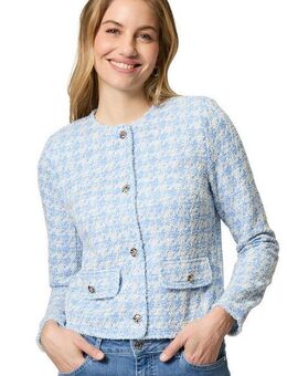 Zero Jackenblazer zero Blazer mit Taschenklappen Knopfleiste