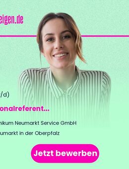 Personalreferent (m/w/d) - Neumarkt (Oberpfalz)