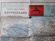 Eisenbahn – Übersichtskarte von Deutschland und den angrenzenden Ländern zum Reichskursbuch - Niederfischbach