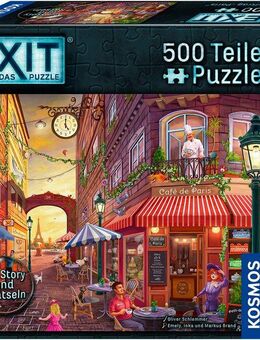 Kosmos Puzzle EXIT® Das Puzzle, Der Auftrag "Paris", 500 Puzzleteile, Made in Germany