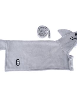 TIAKI Hundebademantel Hai - ca. 55 cm Rückenlänge
