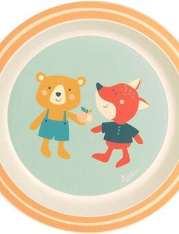 Sigikid Teller Yellow, Bär und Fuchs