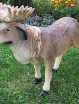 Rentier klein 60 cm lang Dekofigur Weihnachten - Hergisdorf